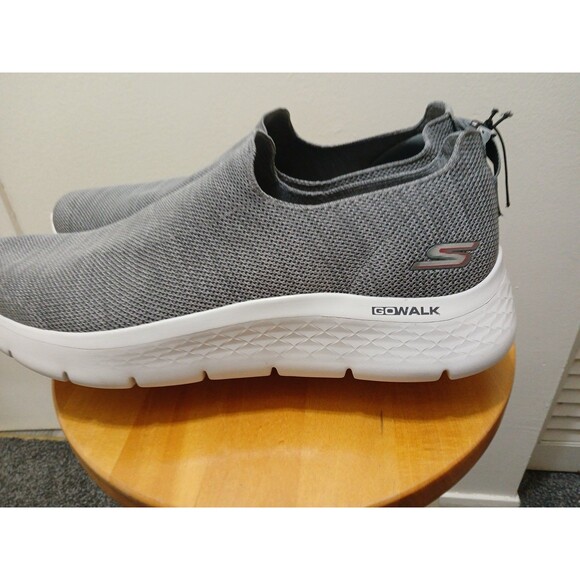 Skechers Air Cooled GoGA Mat Go Walk Stretch Men GRAY SLIP-ON Loafer Gray SZ-15 - Picture 10 of 16